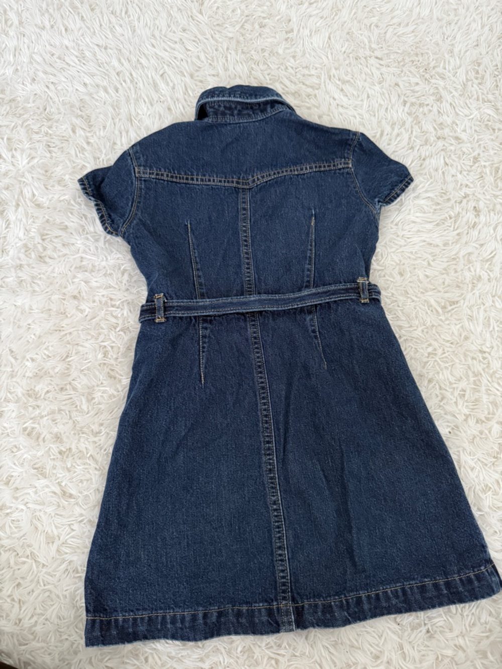 GAP Kids Denim Shirt Dress Button Front Size XS (4-5) - Picture 3 of 3